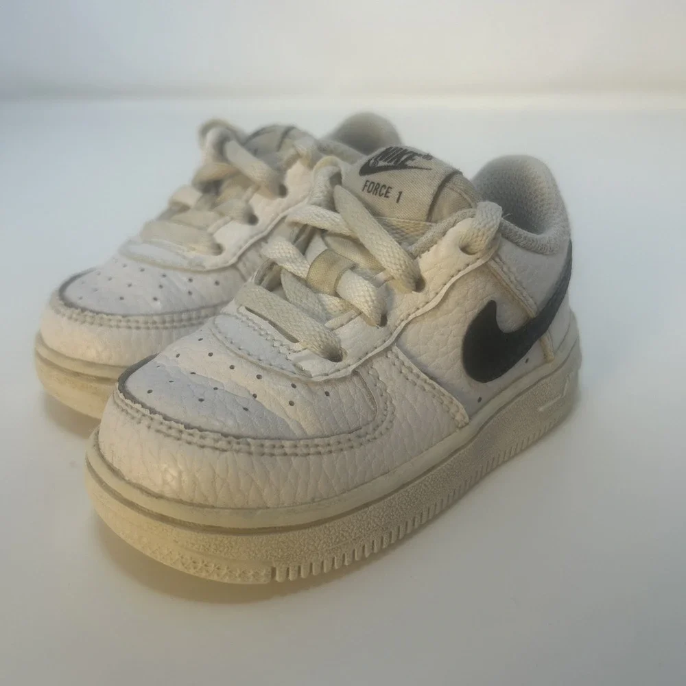 Nike Air Force 1 Low Sneakers (TS) Toddler Size 5C‎ White/Black CZ1691-100